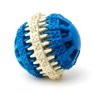 Жевательная игрушка для собак, мяч «Чистые Клыки», диаметр 7,5 см